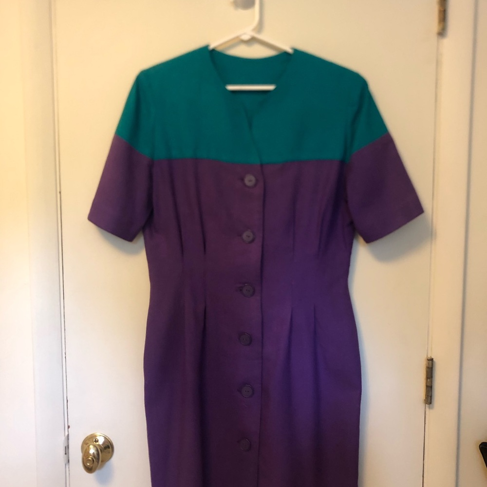 *Vintage*, handmade SILK coat-dress